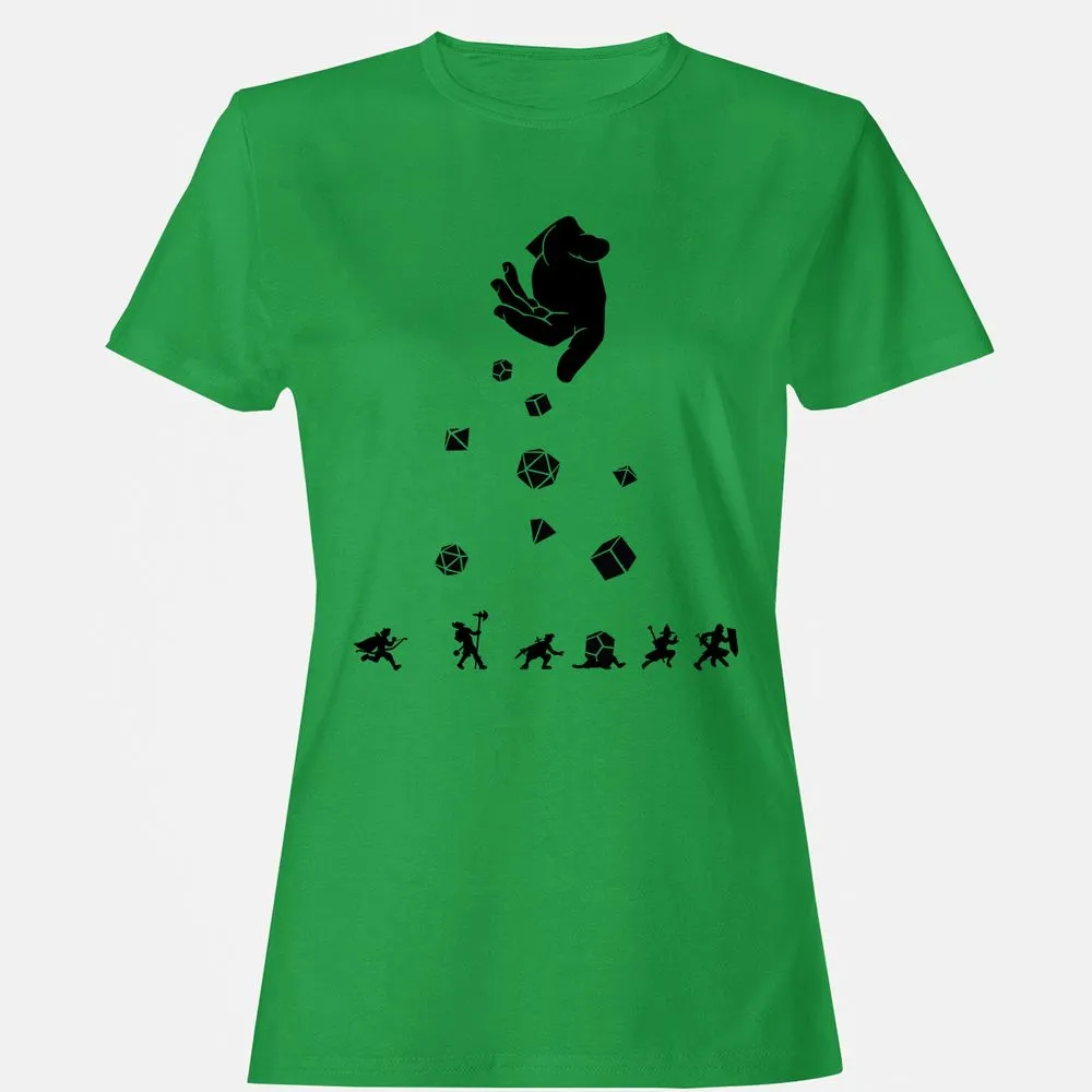 Rocks Fall, Everyone Dice Women's T-Shirt - Irish Green - 7