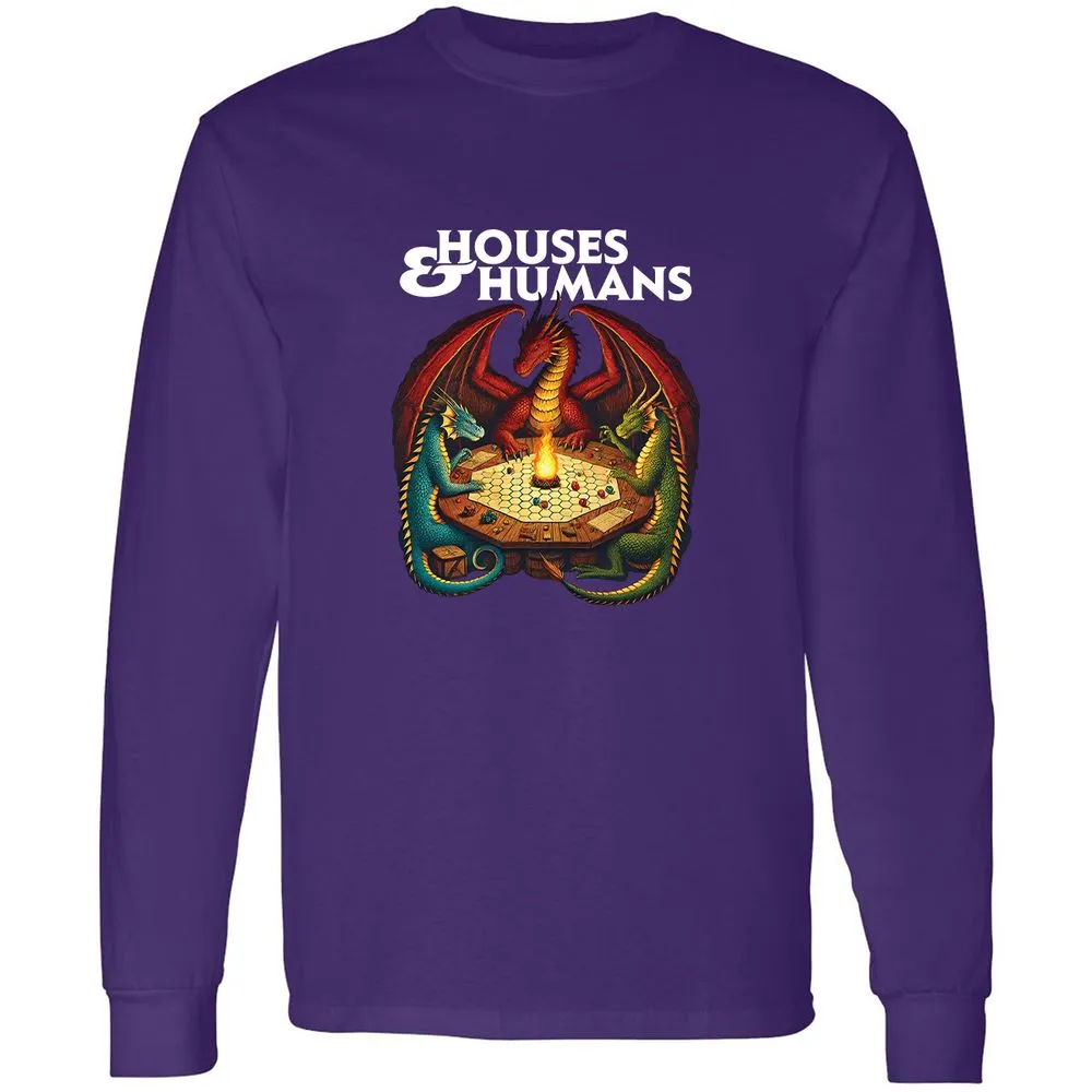 Houses & Humans Long Sleeve T-Shirt - Purple - 13