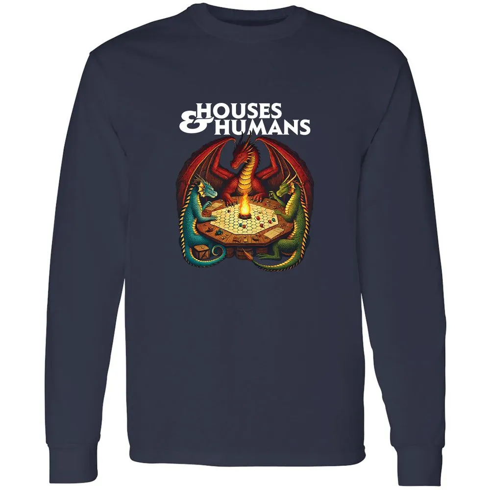 Houses & Humans Long Sleeve T-Shirt - Navy - 2