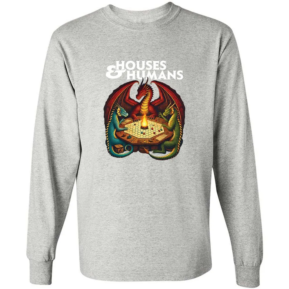 Houses & Humans Long Sleeve T-Shirt - Ash - 7