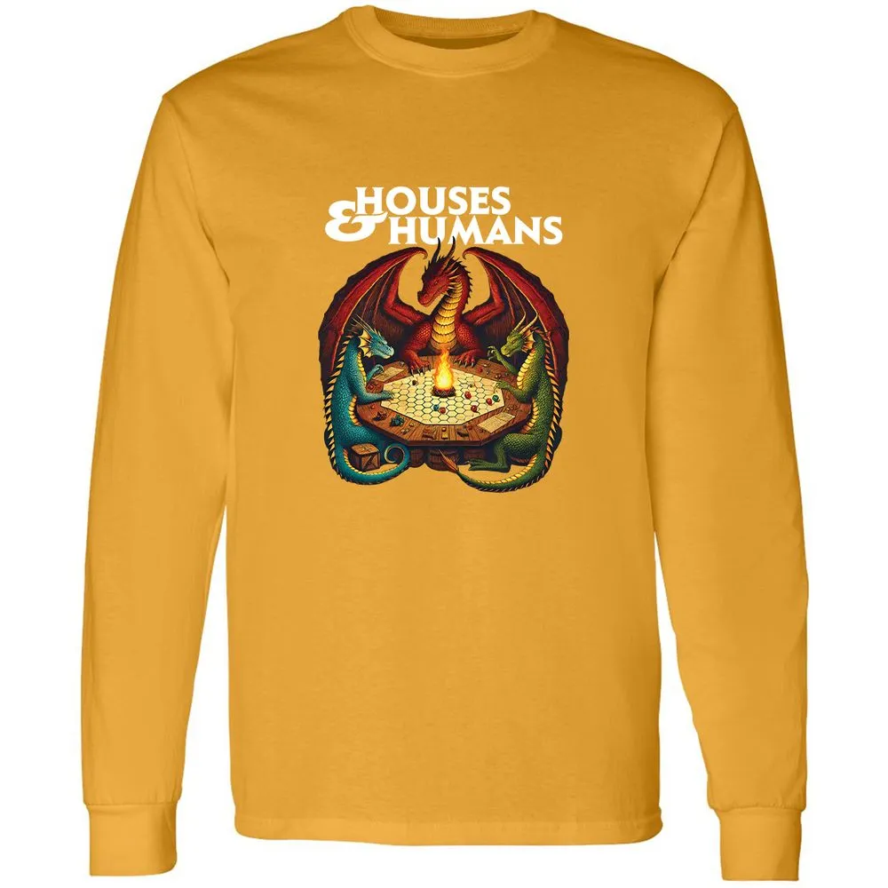 Houses & Humans Long Sleeve T-Shirt - Gold - 9