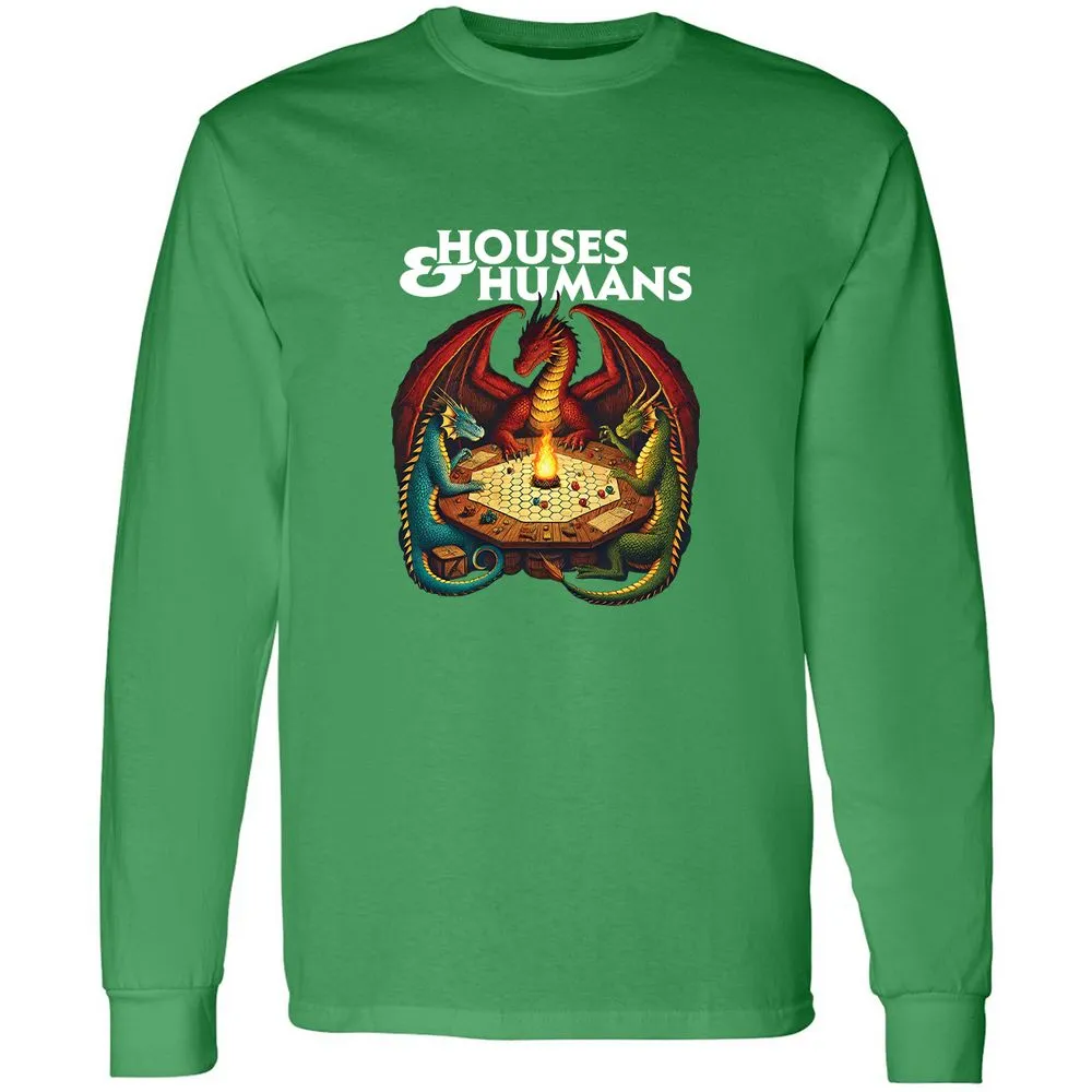 Houses & Humans Long Sleeve T-Shirt - Irish Green - 10