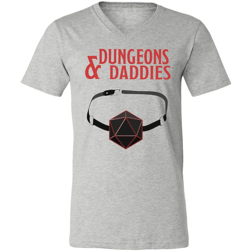 Dungeons And Daddies Unisex V-Neck T-Shirt - Athletic Heather - 7