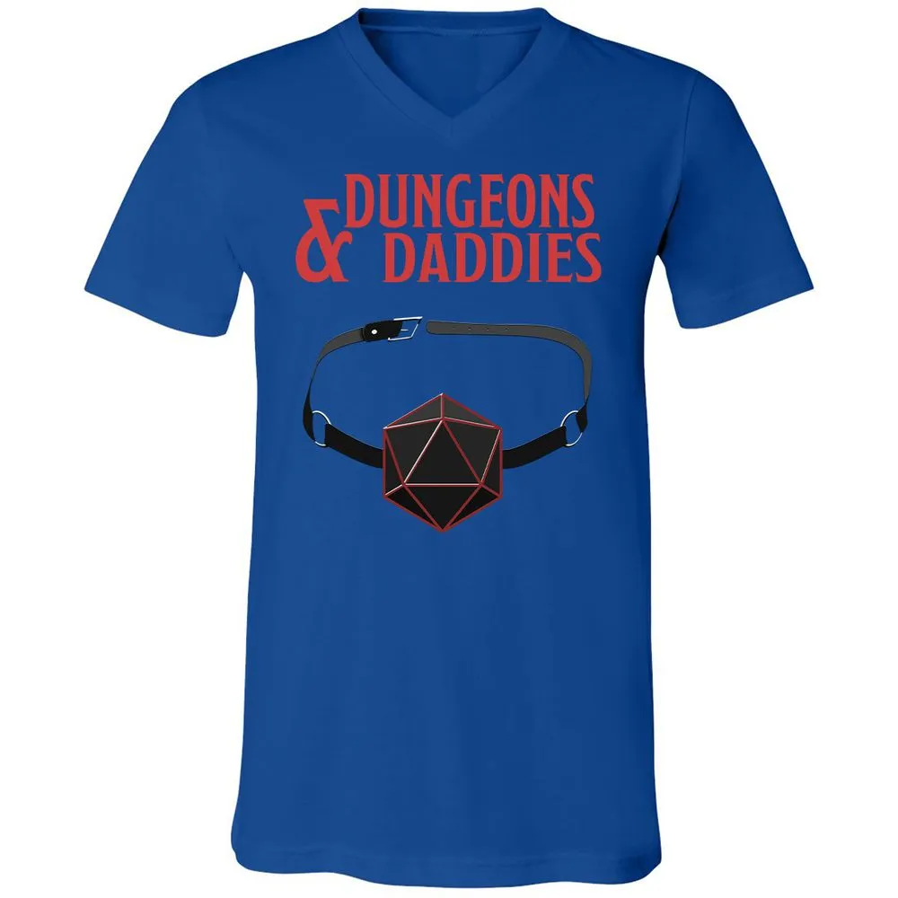 Dungeons And Daddies Unisex V-Neck T-Shirt - True Royal - 4