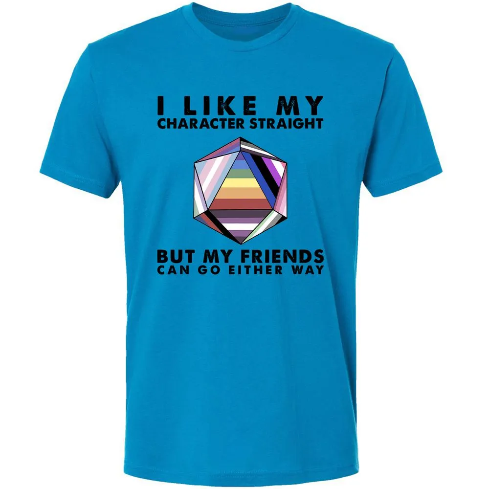 My Character Straight But Friends Can Go Either Way - Turquoise - 4