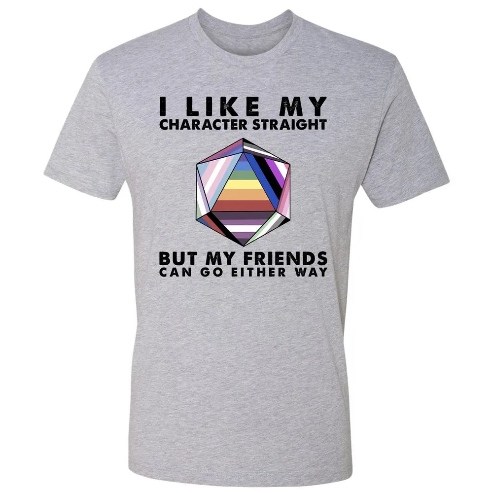My Character Straight But Friends Can Go Either Way - Heather Grey - 9