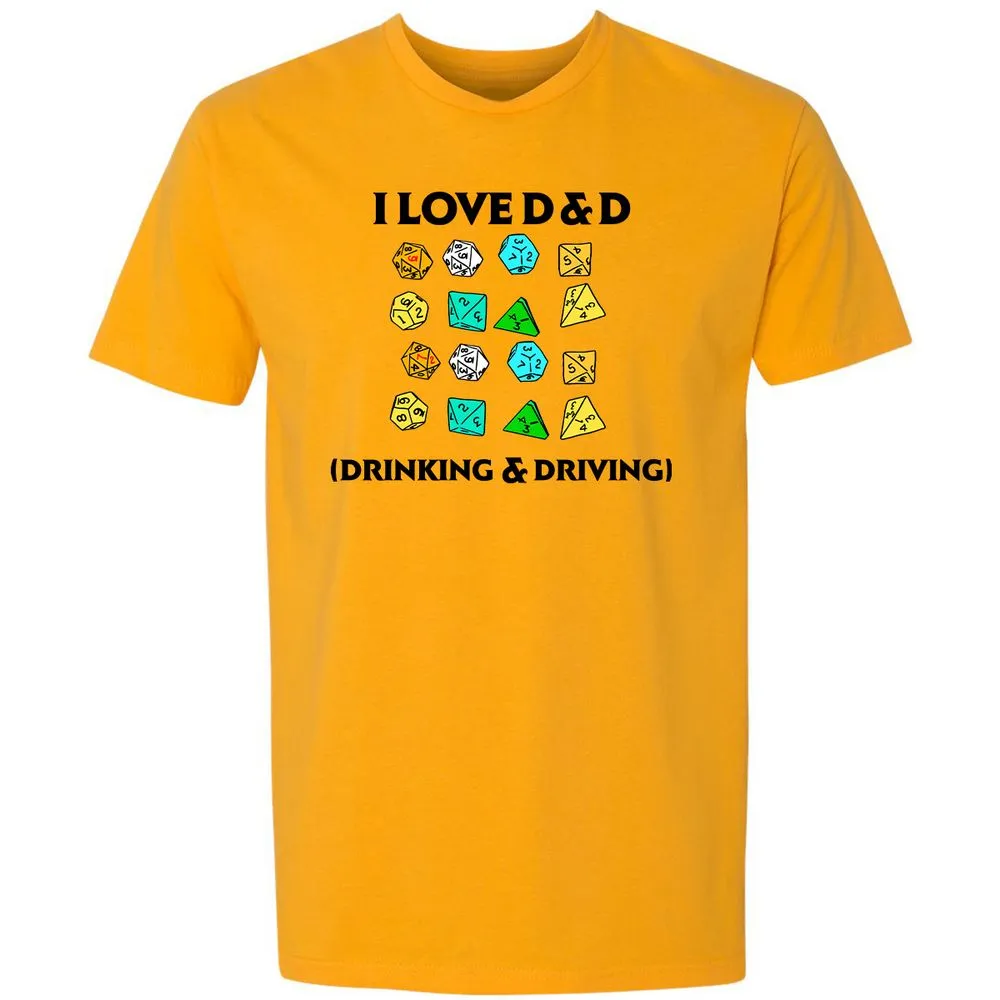 Drinking & Driving Premium Unisex T-Shirt - Gold - 12