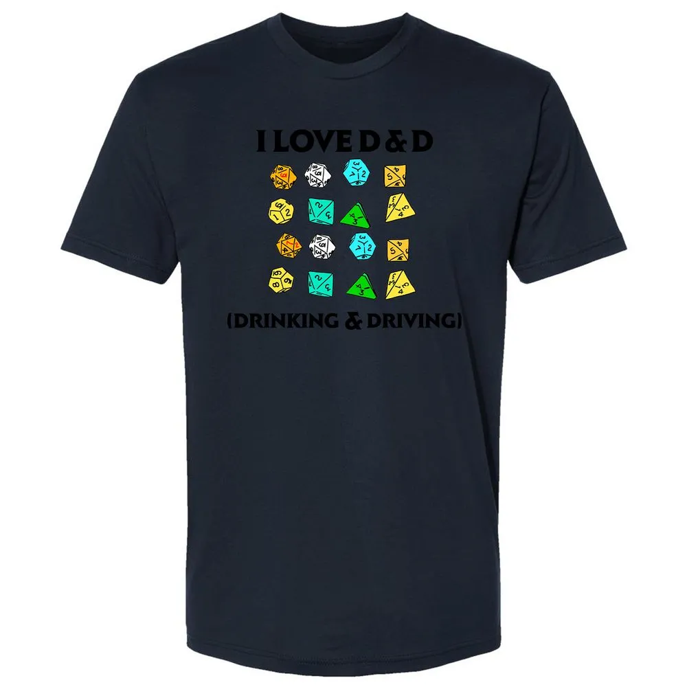 Drinking & Driving Premium Unisex T-Shirt - Midnight Navy - 14