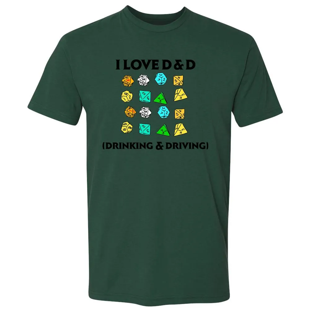 Drinking & Driving Premium Unisex T-Shirt - Forest Green - 13