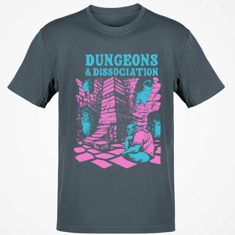 Dungeons And Dissociation Classic Unisex T-Shirt - Charcoal - 3