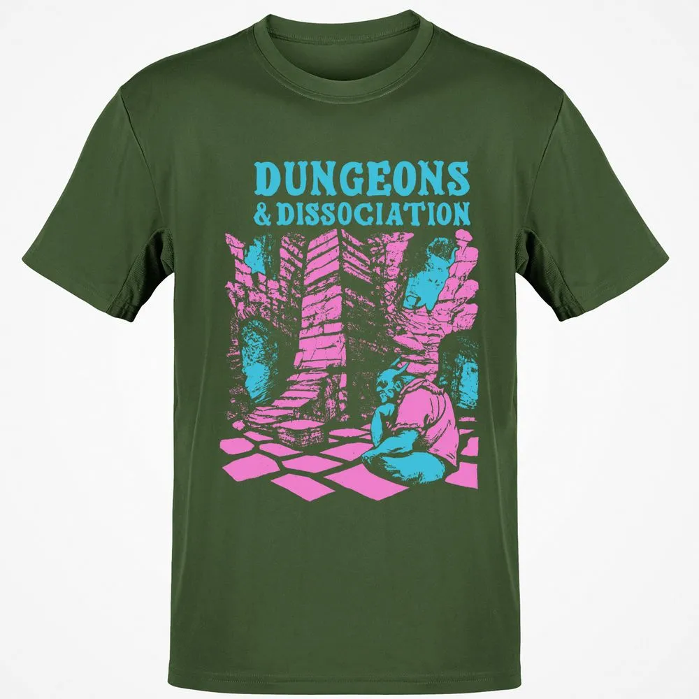 Dungeons And Dissociation Classic Unisex T-Shirt - Military Green - 6