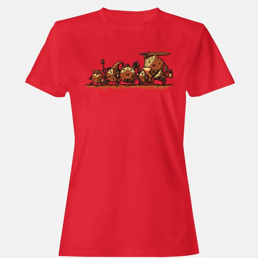 Fellowship Of The Dices Women's T-Shirt - Red - 13