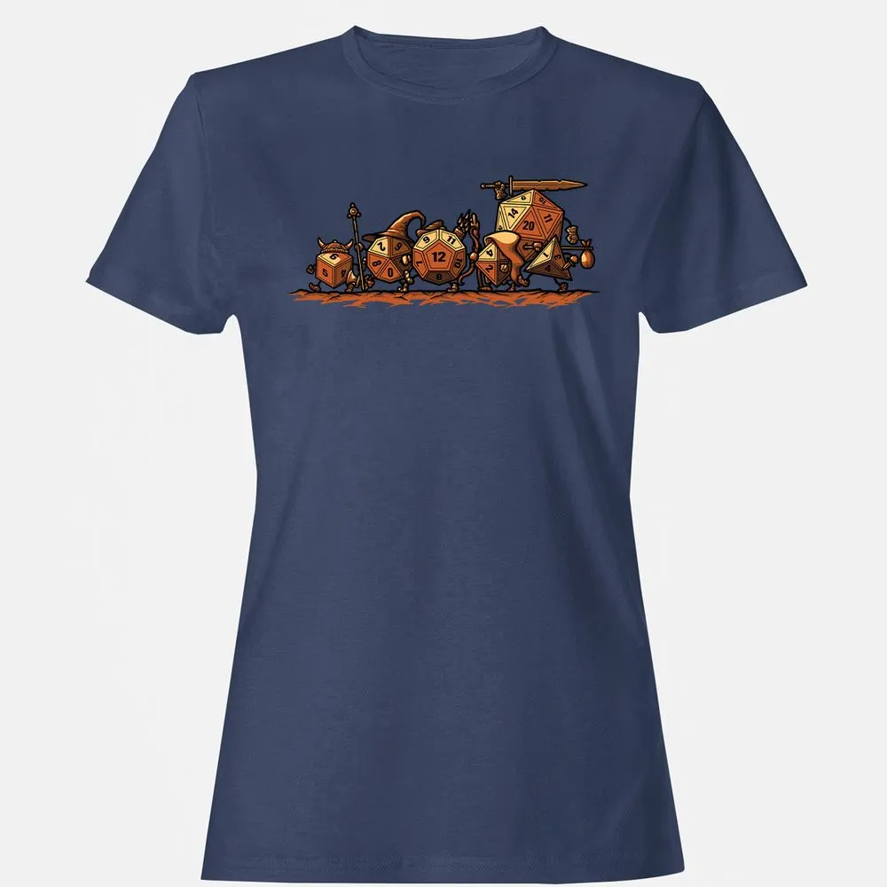 Fellowship Of The Dices Women's T-Shirt - Navy - 10