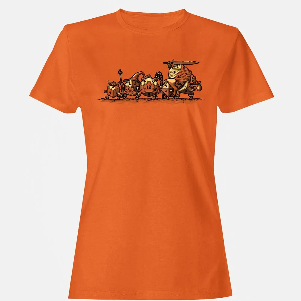 Fellowship Of The Dices Women's T-Shirt - Orange - 11