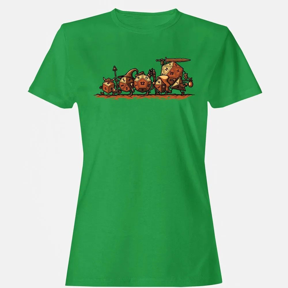 Fellowship Of The Dices Women's T-Shirt - Irish Green - 7