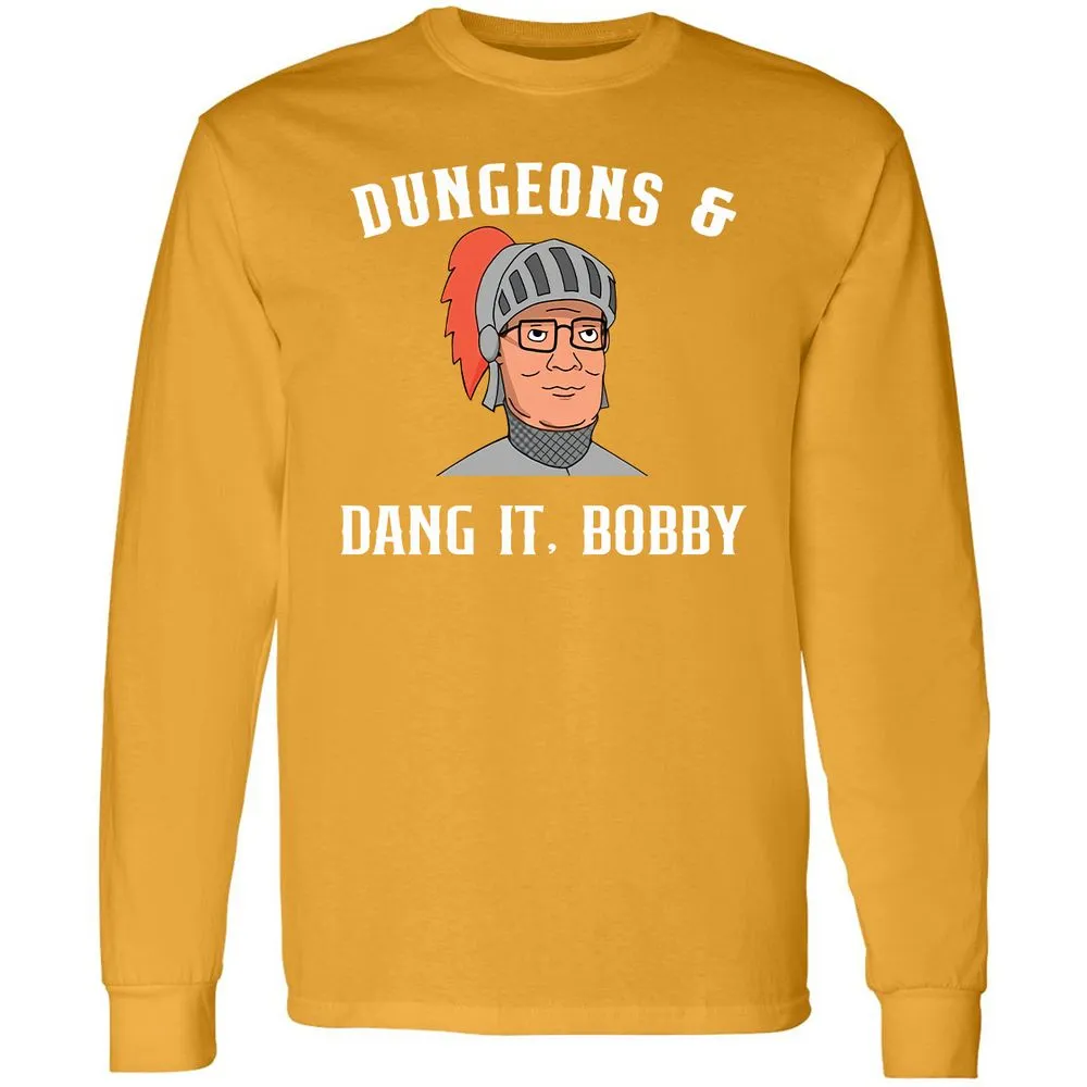 Dang It Bobby Long Sleeve T-Shirt - Gold - 9