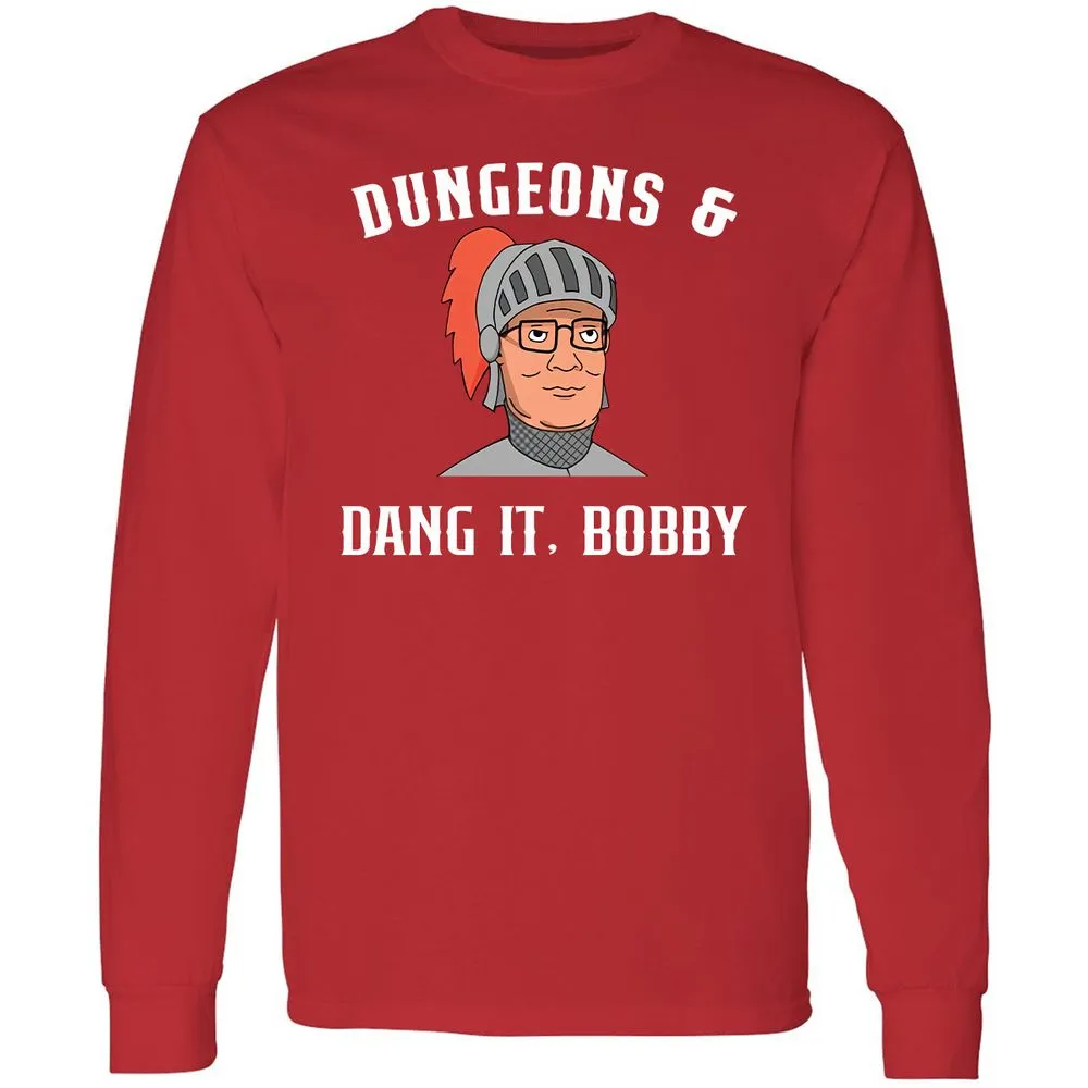 Dang It Bobby Long Sleeve T-Shirt - Red - 14