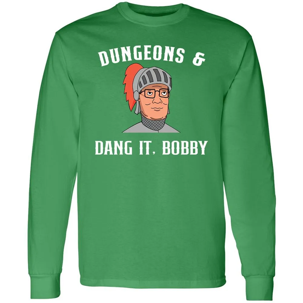 Dang It Bobby Long Sleeve T-Shirt - Irish Green - 10