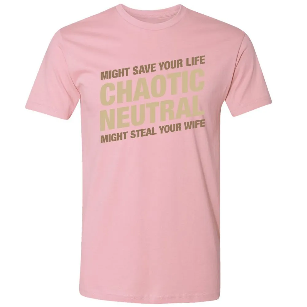 Might Save Your Life Might Steal Your Wife Premium Unisex T-Shirt - Light Pink - 3