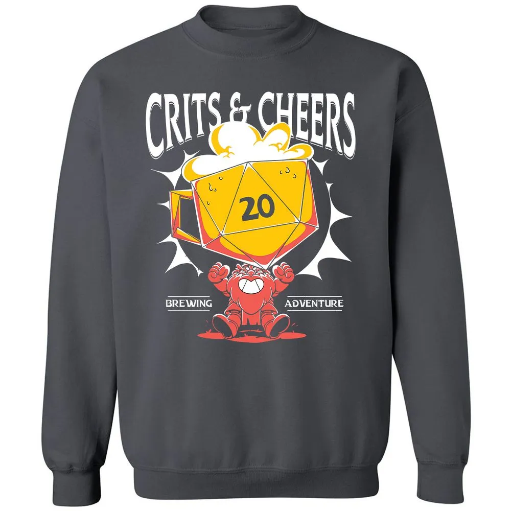 Crits & Cheers Classic Unisex Sweatshirt - Charcoal - 7
