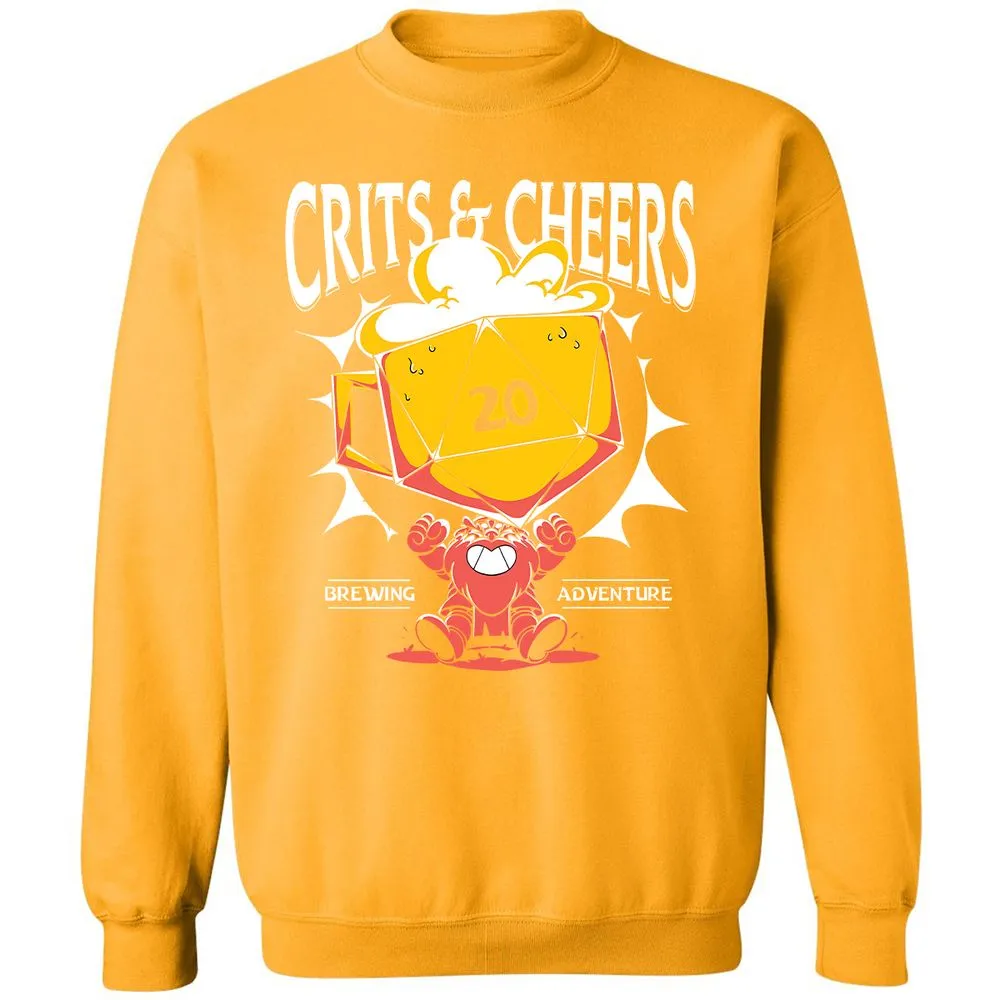 Crits & Cheers Classic Unisex Sweatshirt - Gold - 11