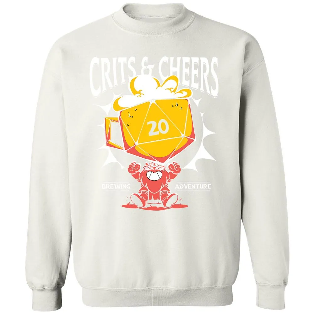 Crits & Cheers Classic Unisex Sweatshirt - White - 12