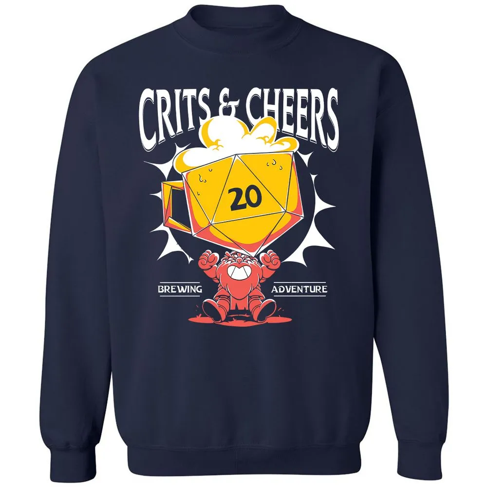 Crits & Cheers Classic Unisex Sweatshirt - Navy - 2