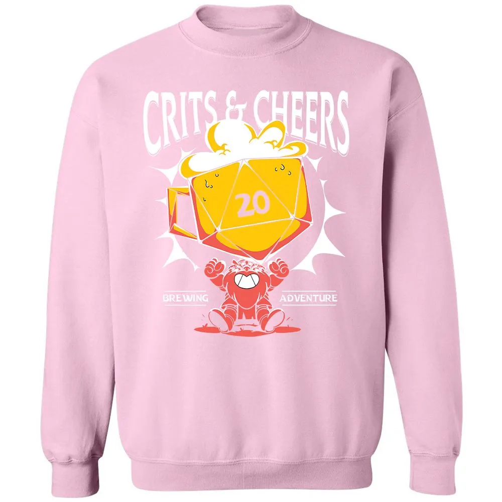 Crits & Cheers Classic Unisex Sweatshirt - Light Pink - 3