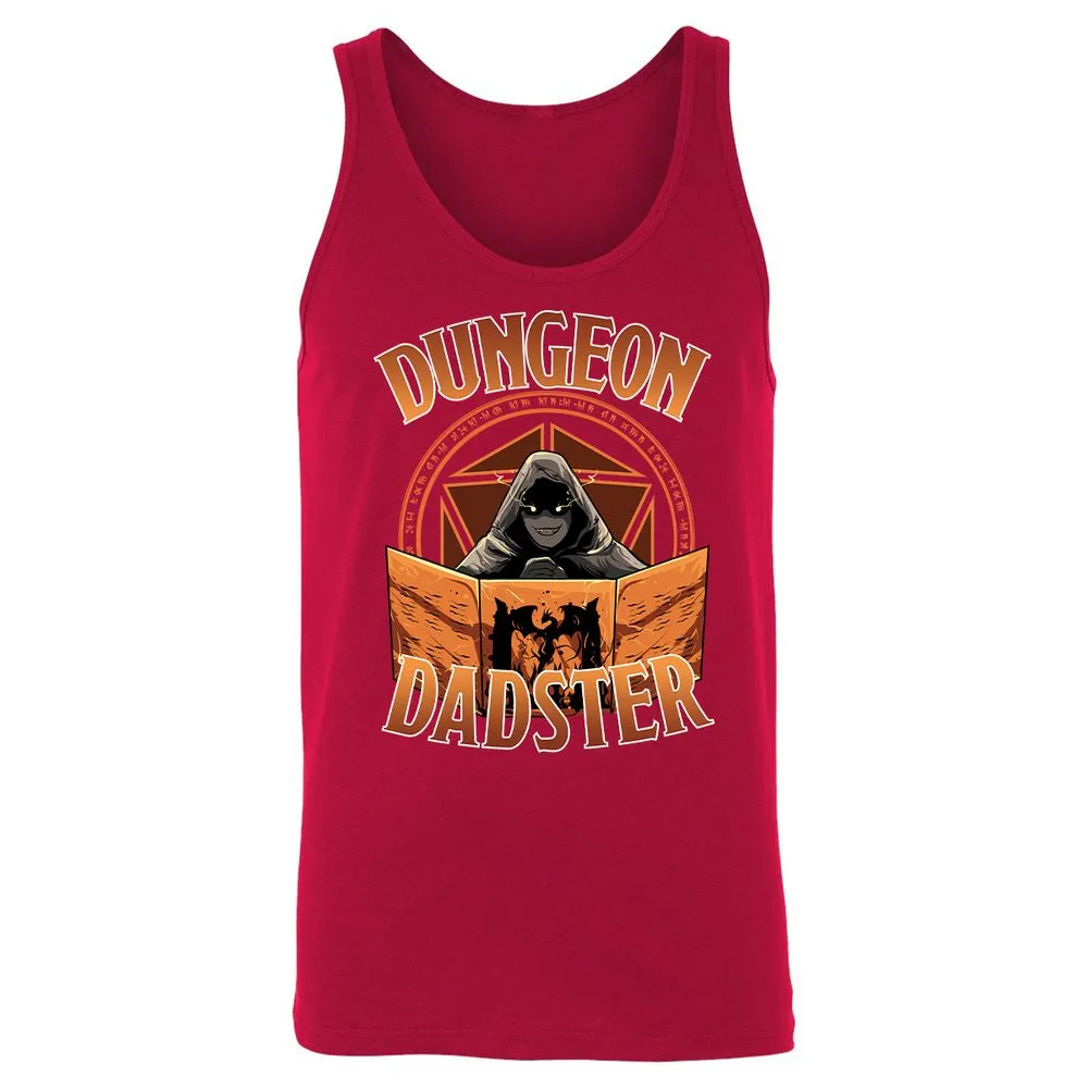Dungeon Dadster Unisex Jersey Tank - Red - 11