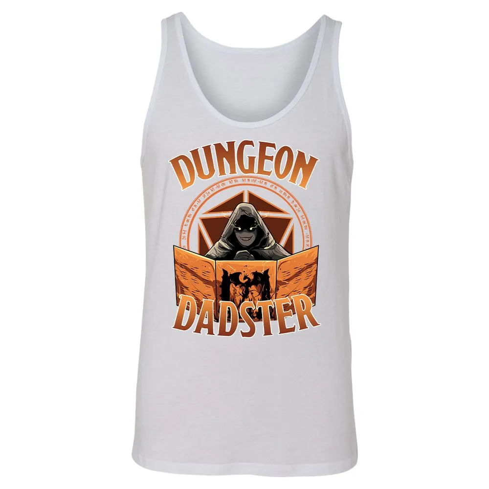 Dungeon Dadster Unisex Jersey Tank - White - 14