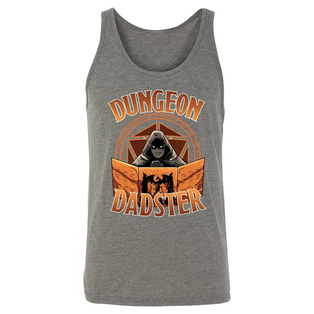 Dungeon Dadster Unisex Jersey Tank - Grey Triblend - 8