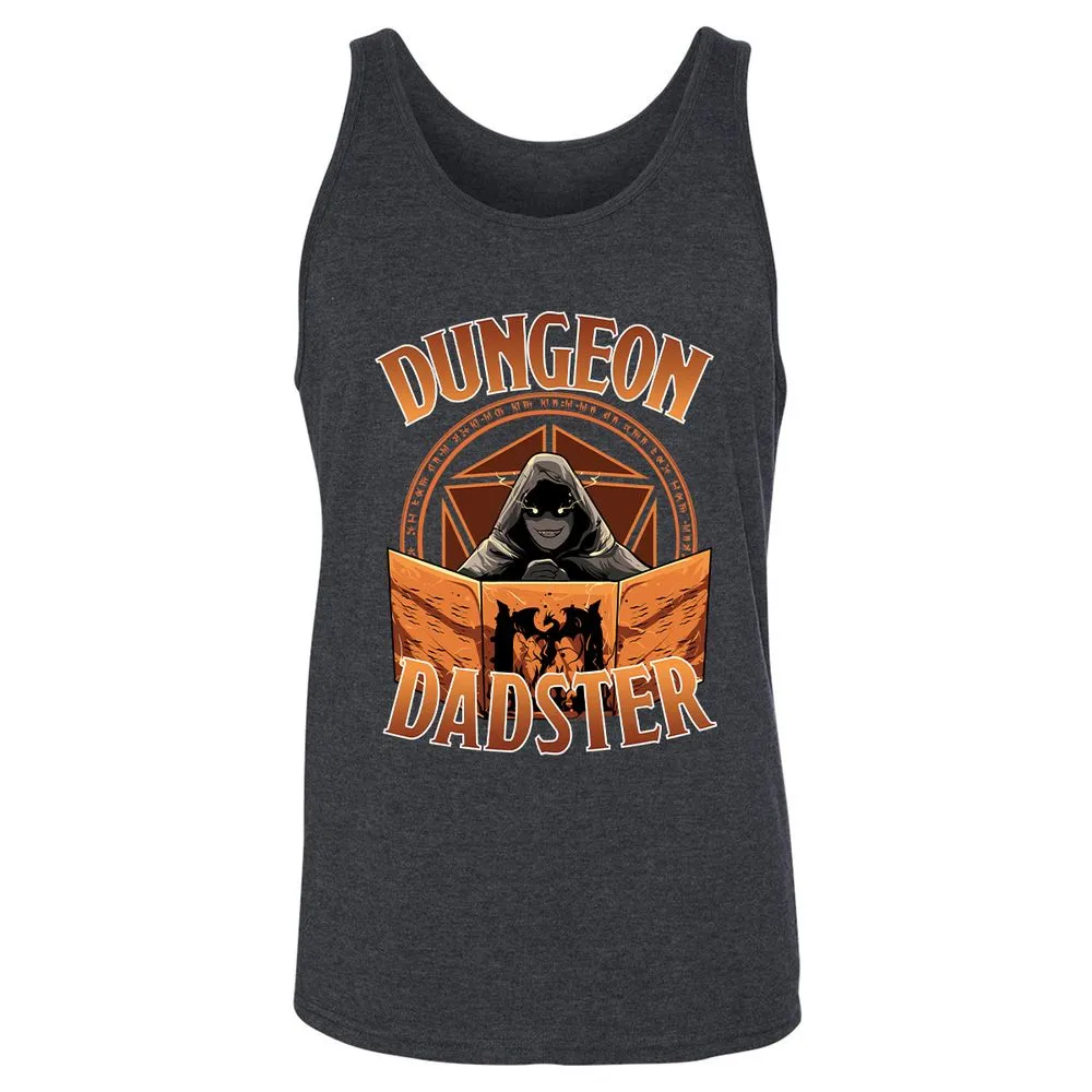 Dungeon Dadster Unisex Jersey Tank - Dark Grey Heather - 6