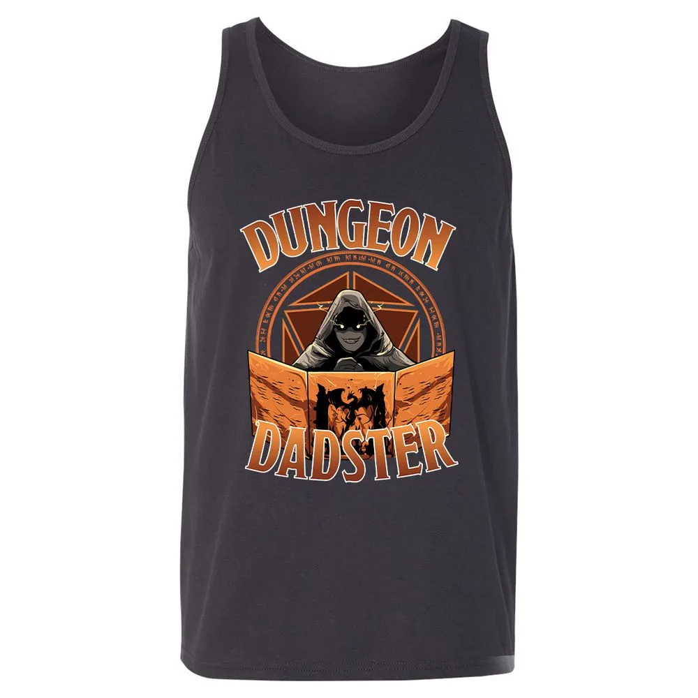 Dungeon Dadster Unisex Jersey Tank - Dark Grey - 7