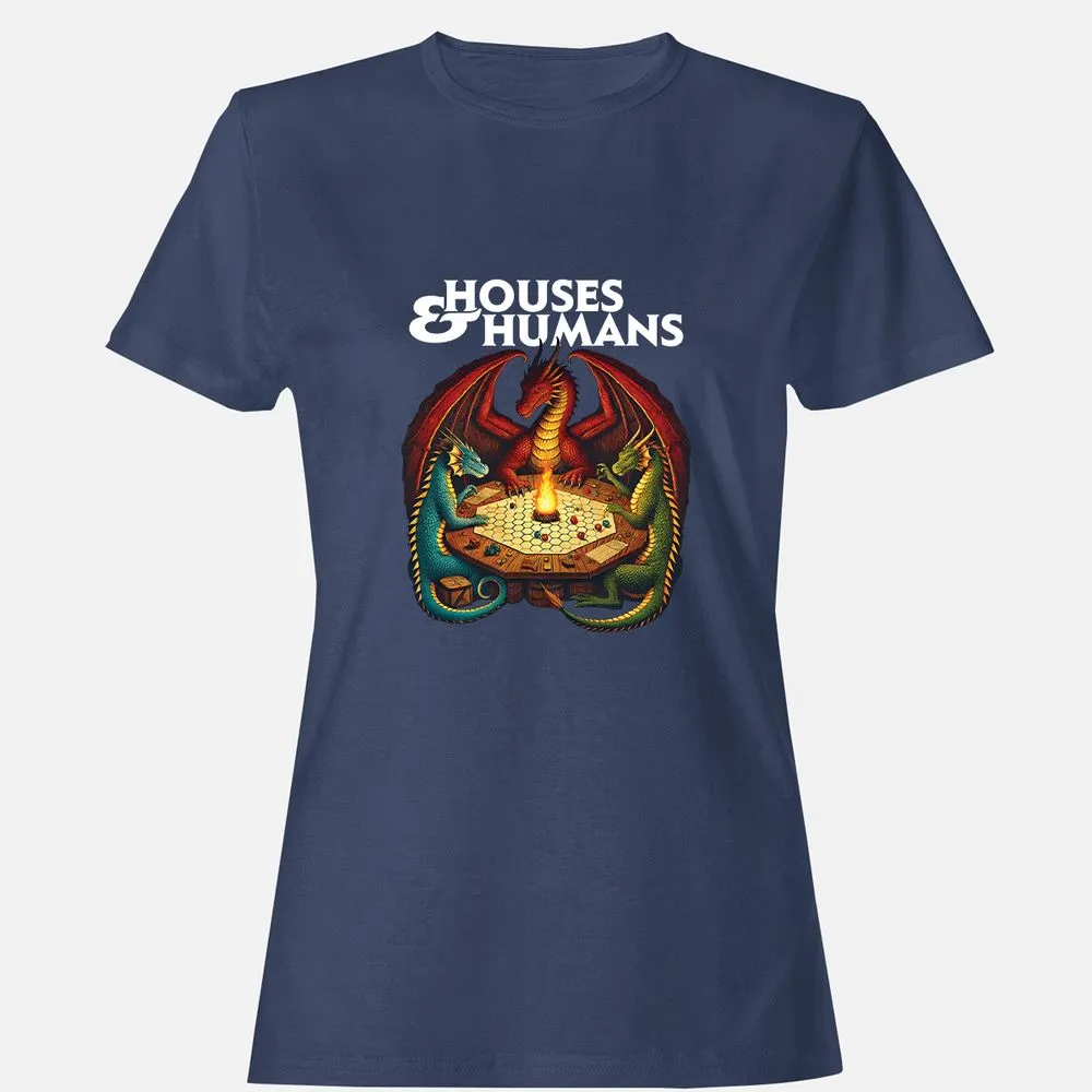 Houses & Humans Women's T-Shirt - Navy - 10