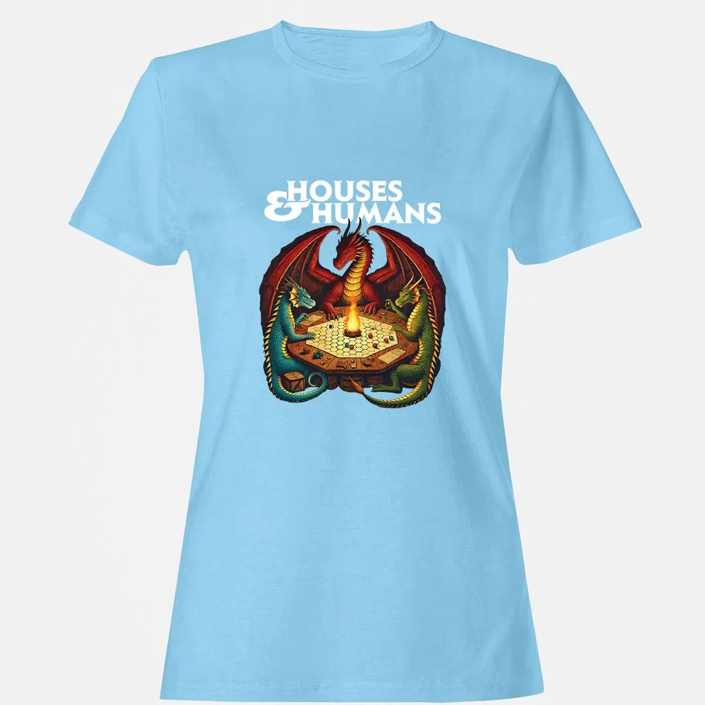 Houses & Humans Women's T-Shirt - Light Blue - 8