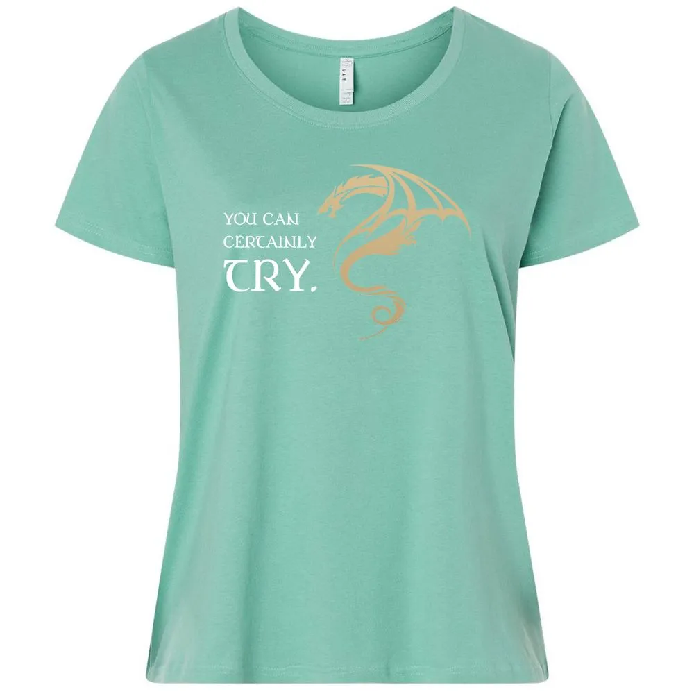 You Can Certainly Try Ladies Curvy Jersey - Saltwater - 7