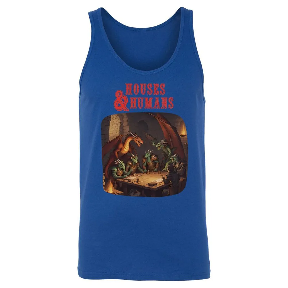 Houses And Humans Unisex Jersey Tank - True Royal - 13