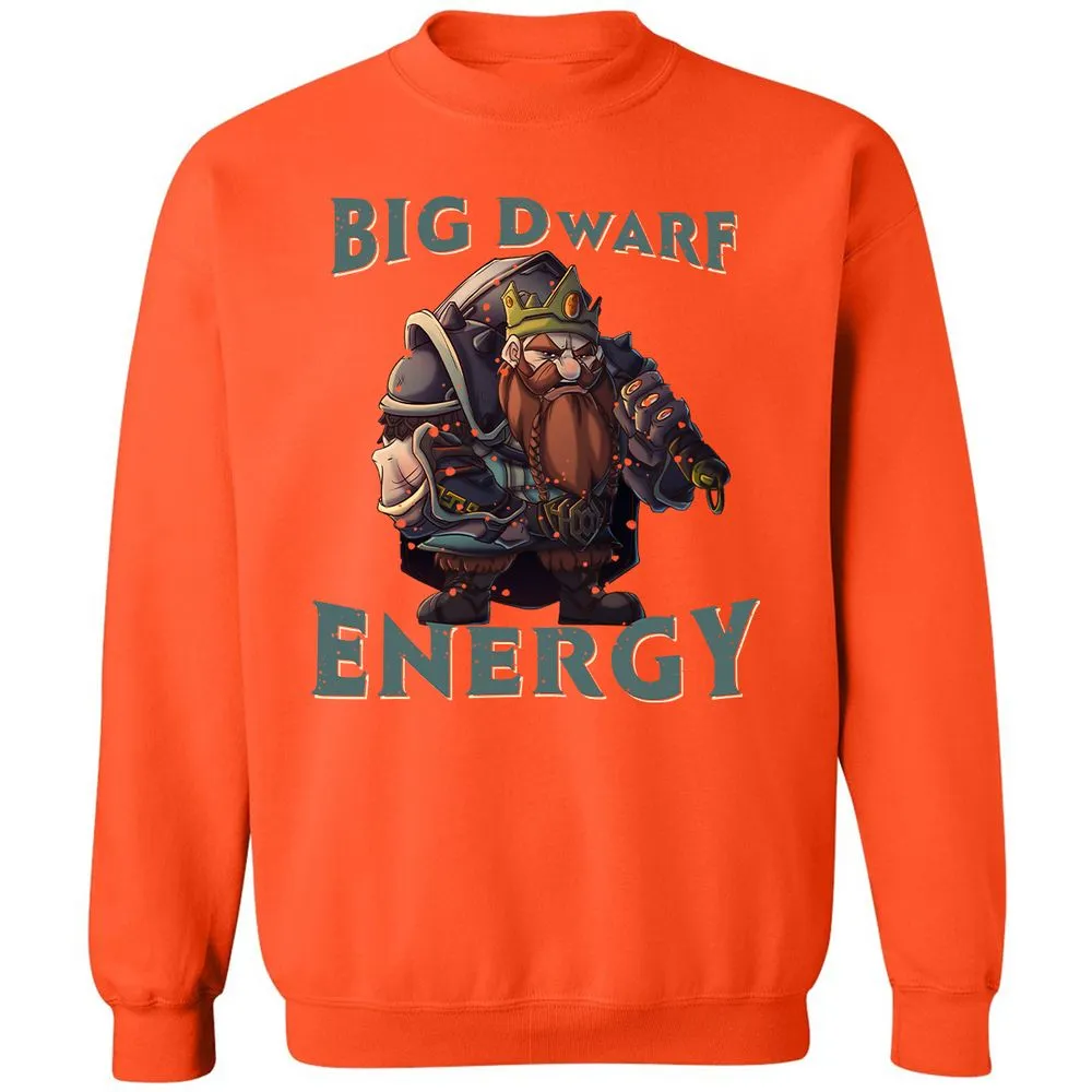 Big Dwarf Energy Classic Unisex Sweatshirt - Orange - 10