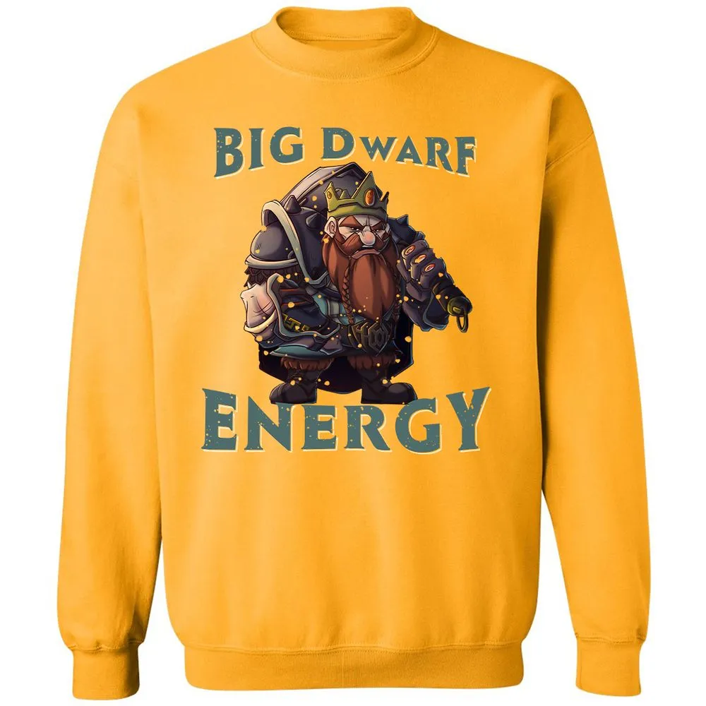 Big Dwarf Energy Classic Unisex Sweatshirt - Gold - 11