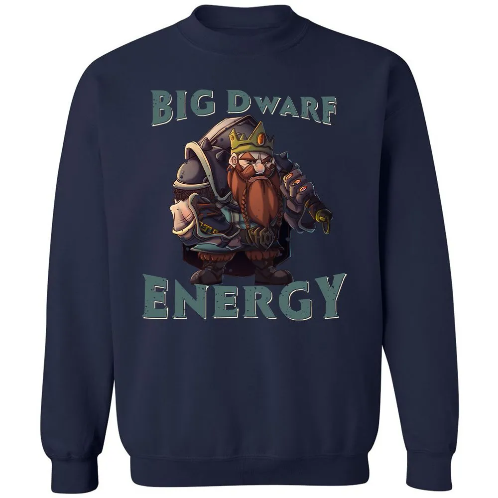 Big Dwarf Energy Classic Unisex Sweatshirt - Navy - 2