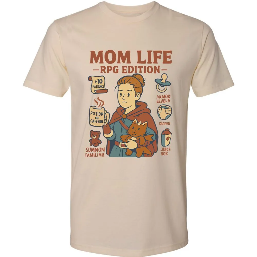 Mom Life RPG Edition Premium Unisex T-Shirt - Cream - 2