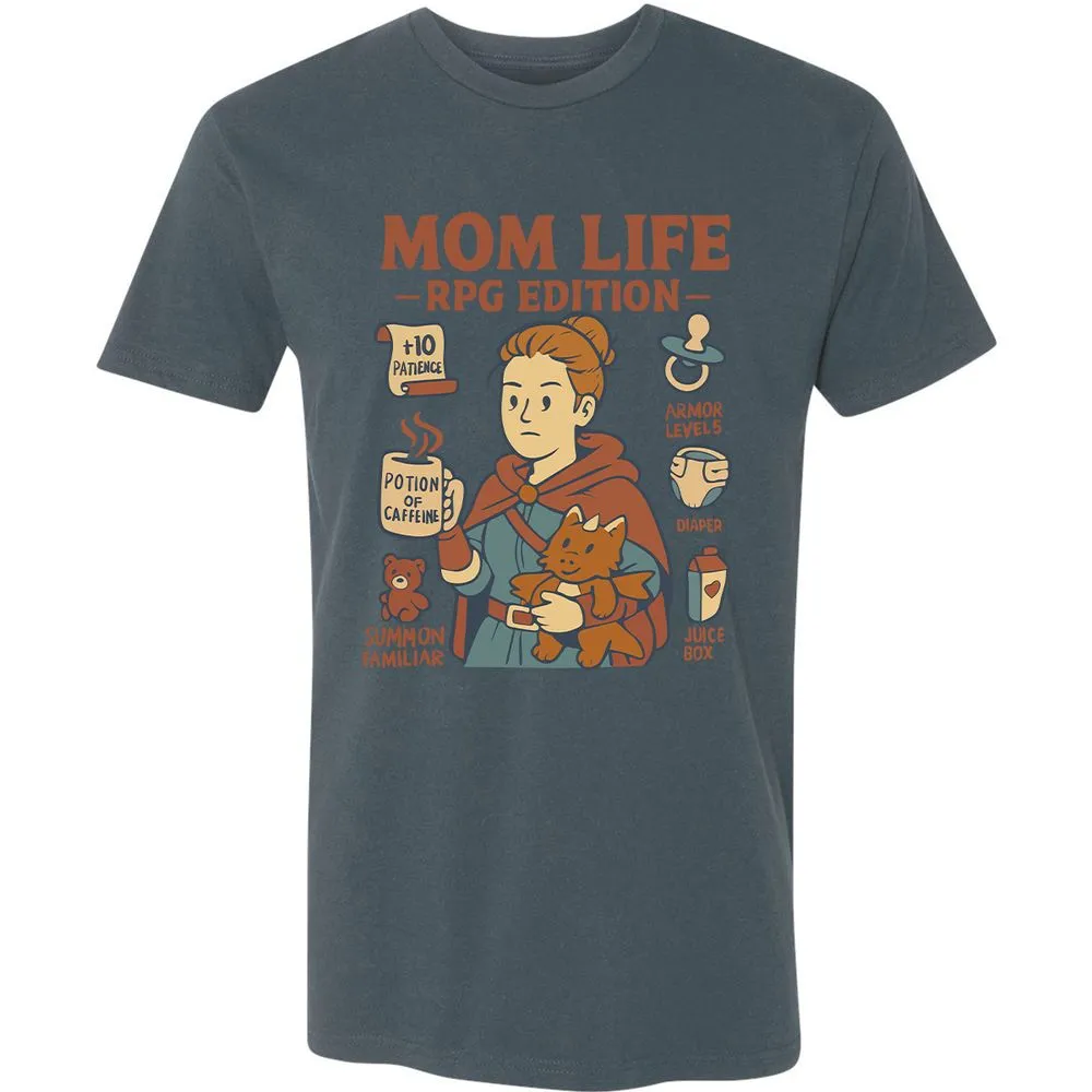 Mom Life RPG Edition Premium Unisex T-Shirt - Indigo - 15