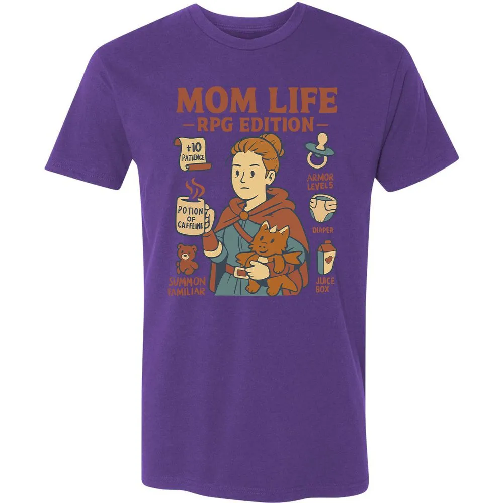 Mom Life RPG Edition Premium Unisex T-Shirt - Purple Rush - 7