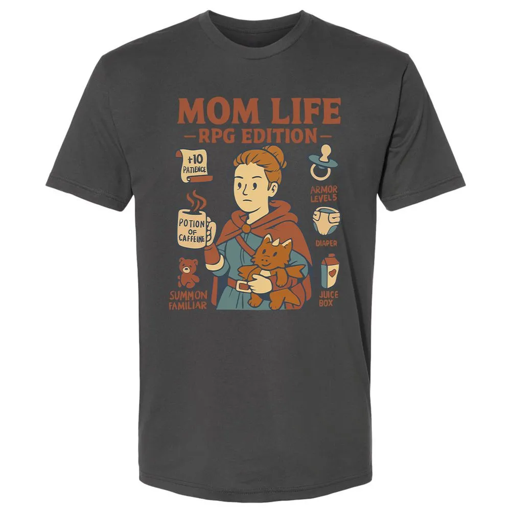 Mom Life RPG Edition Premium Unisex T-Shirt - Heavy Metal - 8