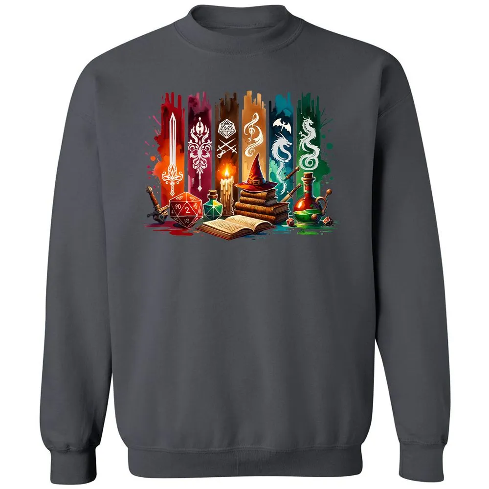 DnD Classes Classic Unisex Sweatshirt - Charcoal - 7