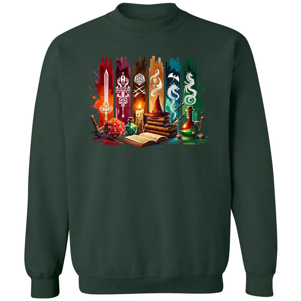 DnD Classes Classic Unisex Sweatshirt - Forest Green - 4