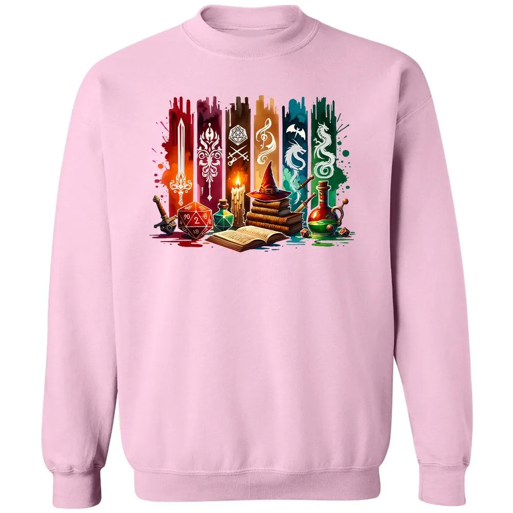 DnD Classes Classic Unisex Sweatshirt - Light Pink - 3