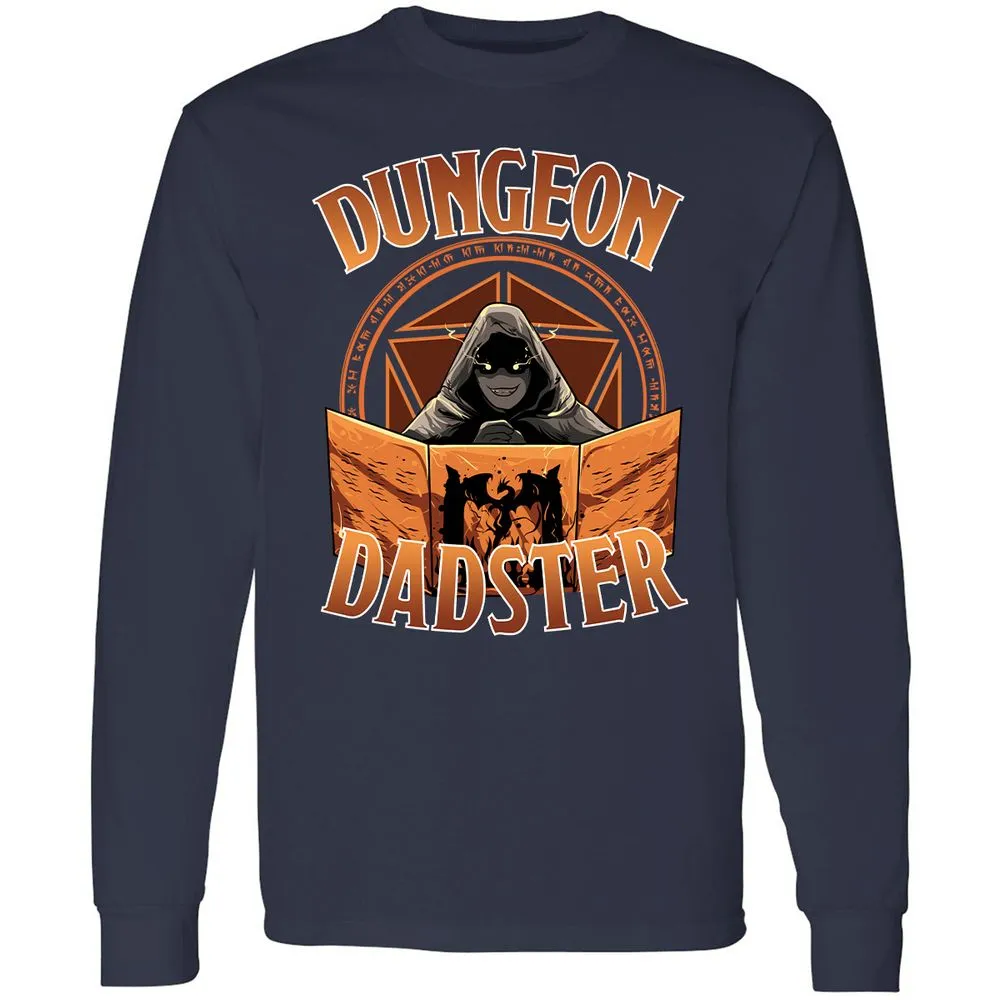 Dungeon Dadster Long Sleeve T-Shirt - Navy - 2