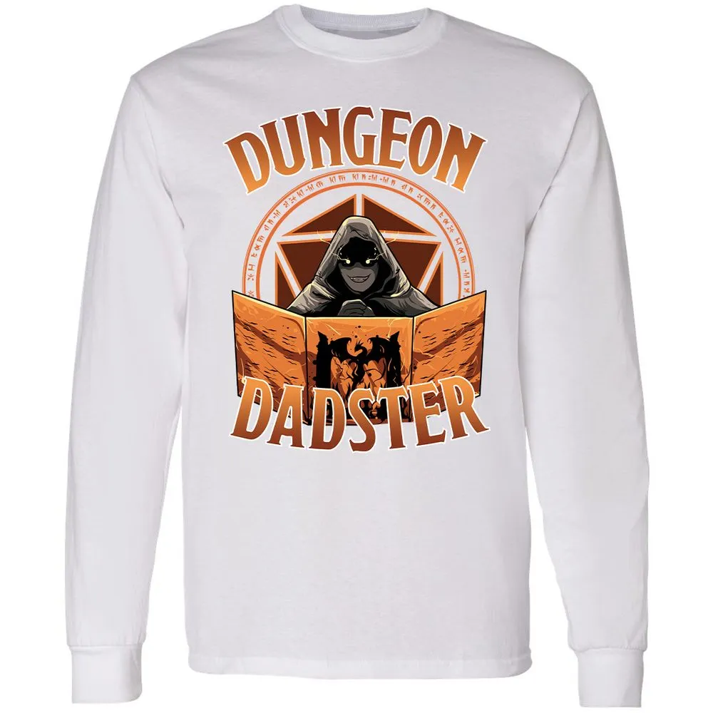 Dungeon Dadster Long Sleeve T-Shirt - White - 5