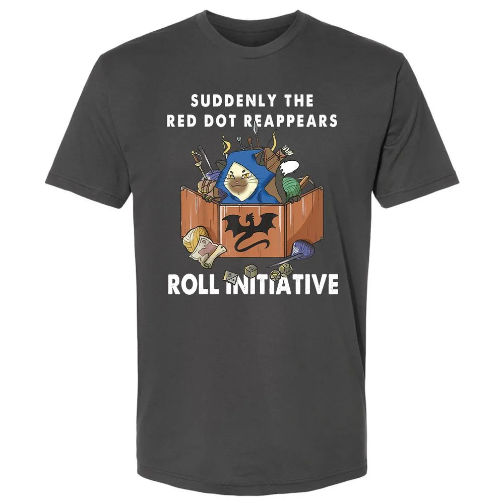 Suddenly The Red Dot Reappears Roll Initiative Premium Unisex T-Shirt - Heavy Metal - 8